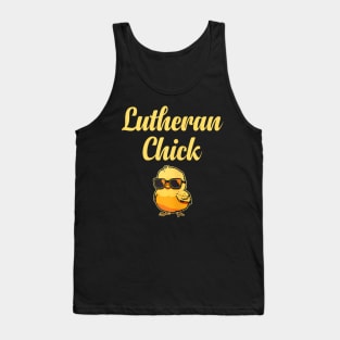 Lutheran Chick Luther Protestant Reformation Tank Top